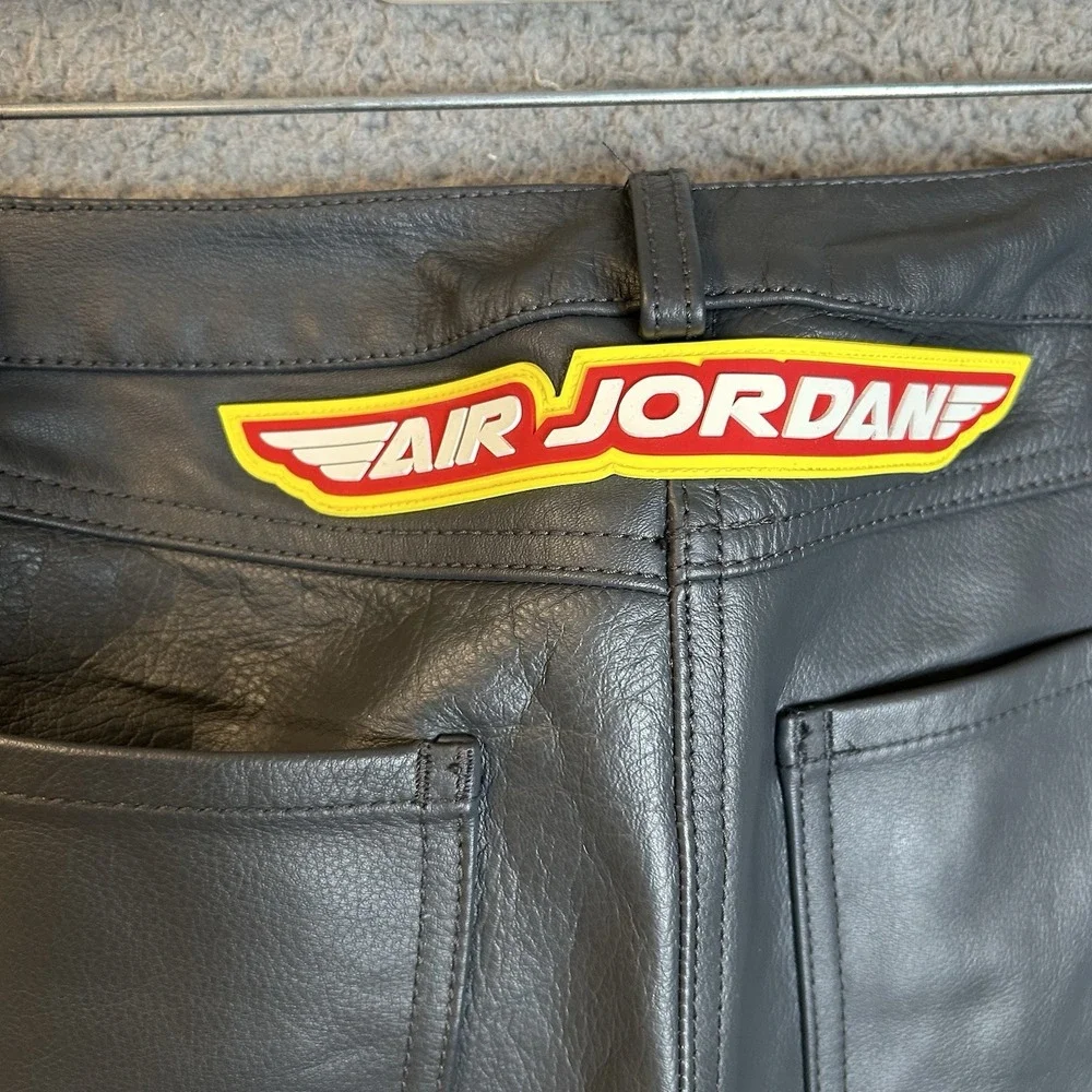 CACTUS JACK Leather Pants Women's Size 4 Flair Travis Scott X Nike Air Jordan
